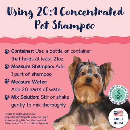 Bobbi Panter® Signature Shaggy Cat Shampoo & Conditioner, Vitamin E, Jojoba Oil, and Aloe Vera, 13 oz Bottle (HOSBP00097)