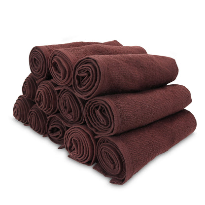 Hospeco® Cotton Salon Towel 16x28 Brown, 144/Case (HOSBB-1628-3BRN-CS)
