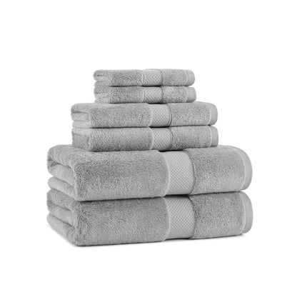 Aston & Arden Egyptian Cotton 6pc Towel Set Dark Grey (P-EGYP-SET-DGY)