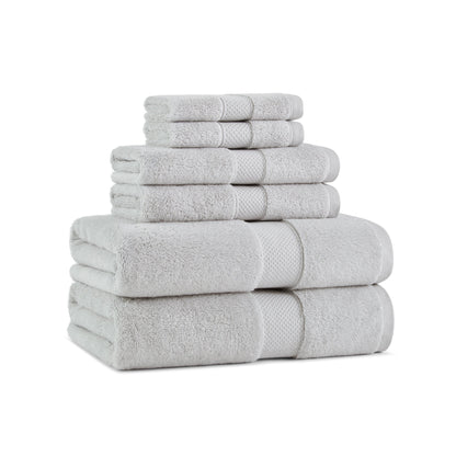Aston & Arden Egyptian Cotton 6pc Towel Set Light Grey (P-EGYP-SET-LGY)