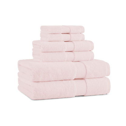 Arkwright Home® Aston & Arden Egyptian Cotton 6pc Towel Set Pink, 1 Set (P-EGYP-SET-PNK)