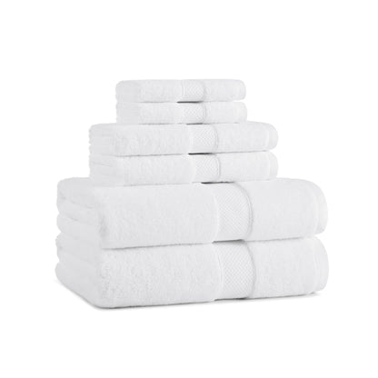 Aston & Arden Egyptian Cotton 6pc Towel Set White (P-EGYP-SET-WH)
