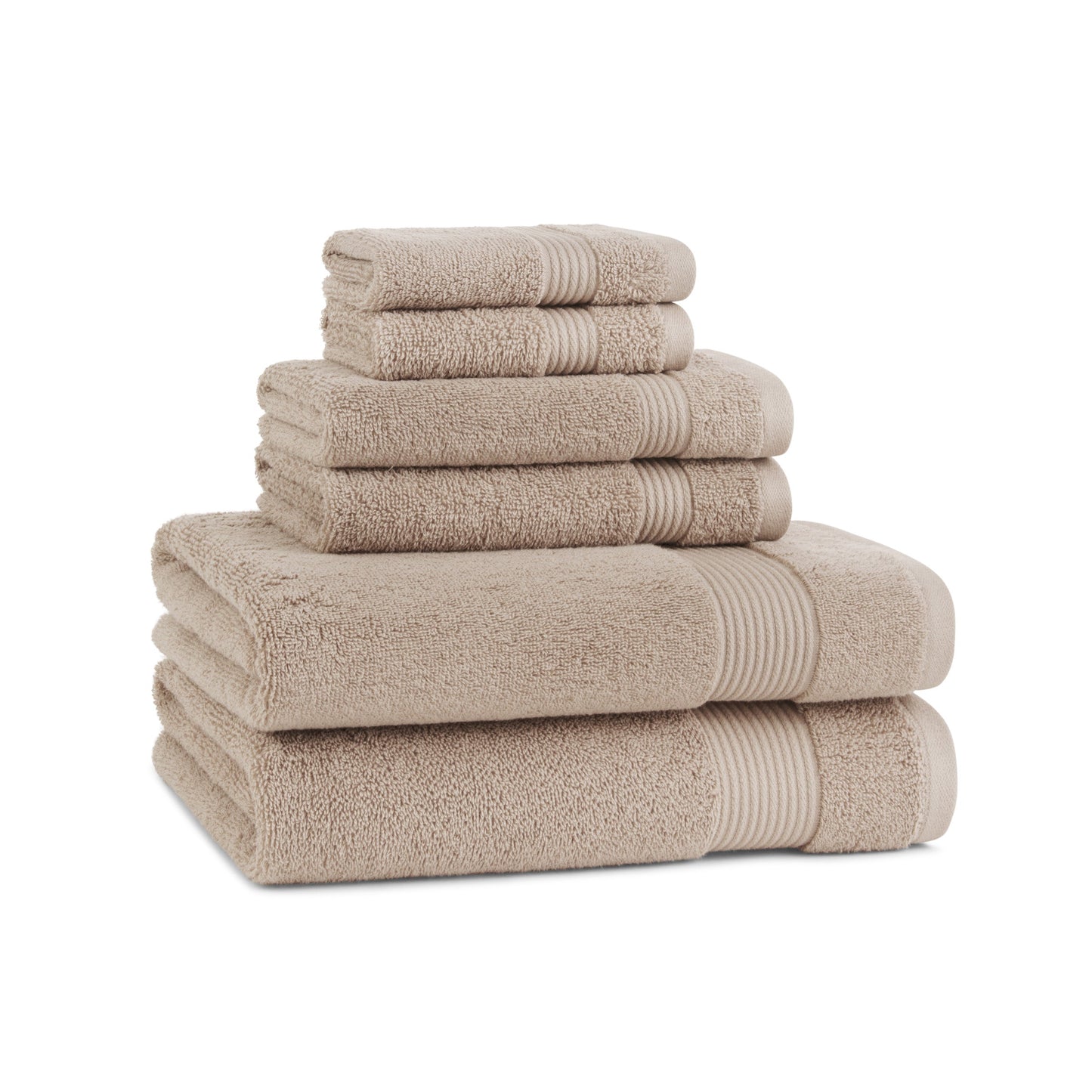 Arkwright Home® Host & Home 6pc Bath Towel Set Beige, Case of 6 Sets (BSET-HH-BGE-CS)