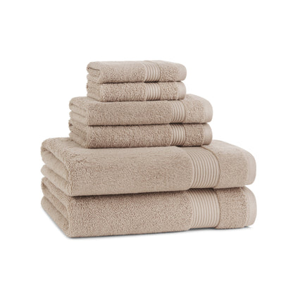 Arkwright Home® Host & Home 6pc Bath Towel Set Beige, Case of 6 Sets (BSET-HH-BGE-CS)