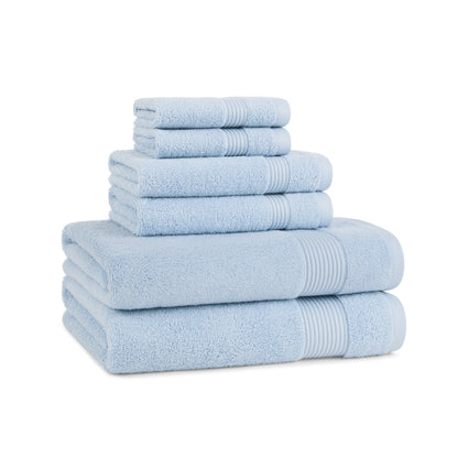 Arkwright Home® Host & Home 6pc Bath Towel Set Light Blue, 6/Case Sets (BSET-HH-BLU-CS)