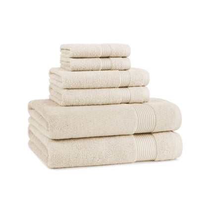 Arkwright Home® Host & Home 6pc Bath Towel Set Ivory, 6/Case Sets (HHBST-6PK-IV-CS)