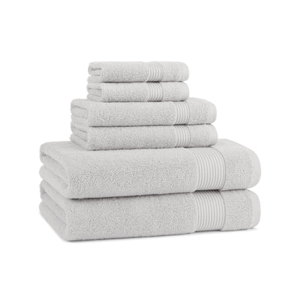 Arkwright Home® Host & Home 6pc Bath Towel Set Light Grey, 6/Case Sets (BSET-HH-LGY-CS)