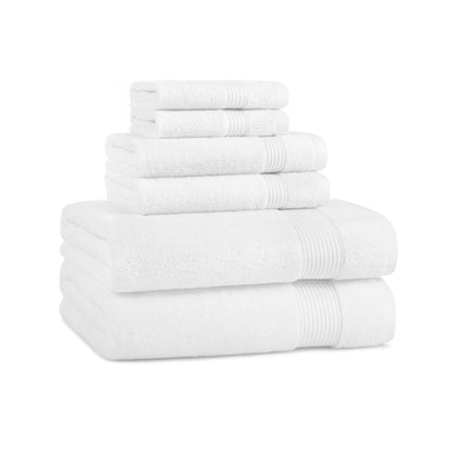Arkwright Home® Host & Home 6pc Bath Towel Set White, 6/Case Sets (BSET-HH-WHT-CS)