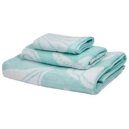 Arkwright Home Coastal Towel Set 3pc Green (BSET-JQSHELL-GR)