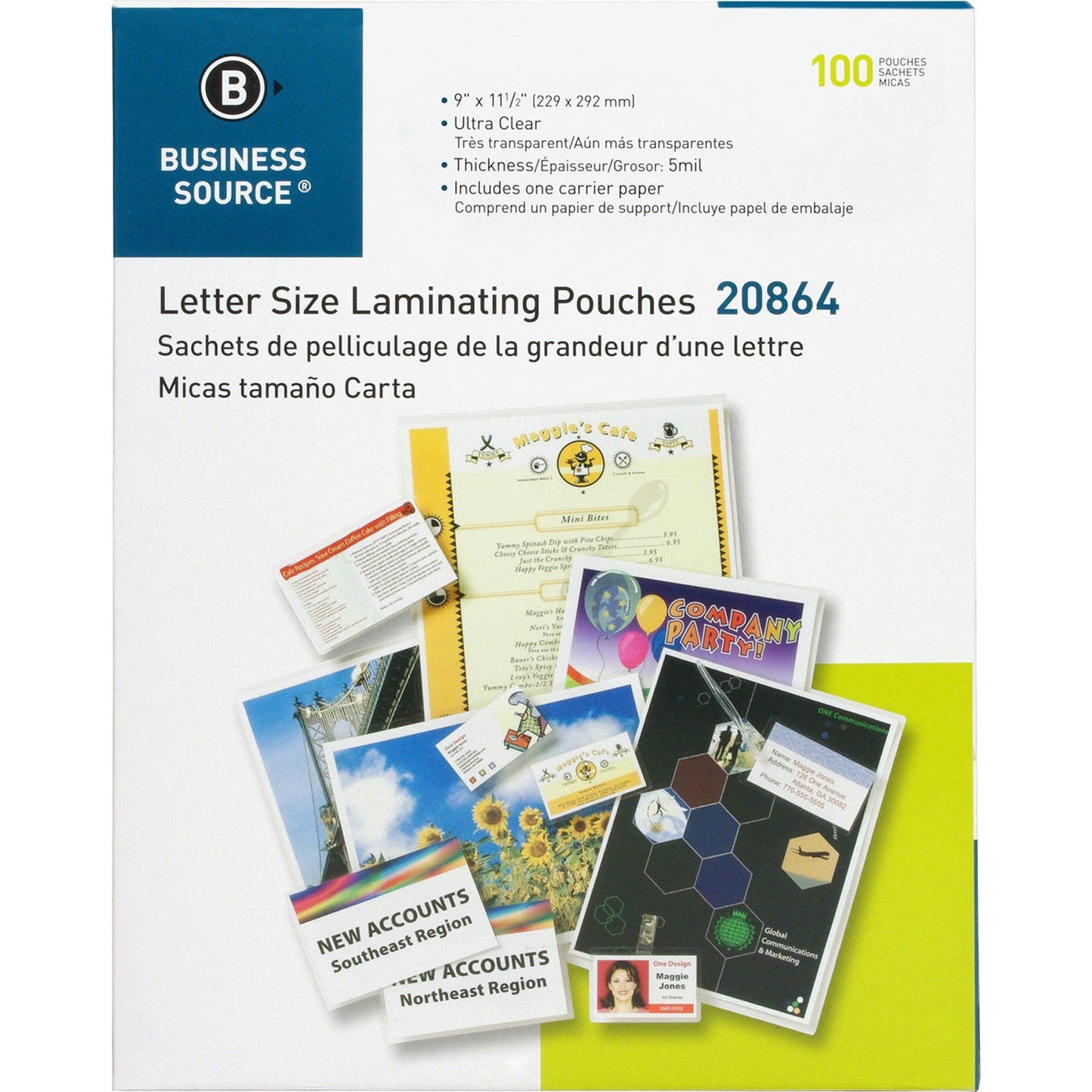 business-source-laminating-pouch-letter-5mil-9-x-11-1-2-100-bx-clear-bsn20864_2