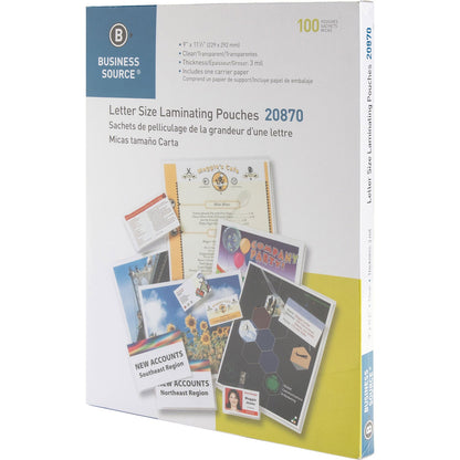 business-source-laminating-pouch-letter-3mil-9-x-11-1-2-100-bx-clear-bsn20870_3