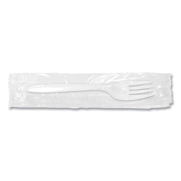Berkley Square Individually Wrapped Mediumweight Cutlery, Forks, White, 1,000/Carton (BSQ1102000)