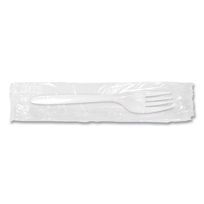 Berkley Square Individually Wrapped Mediumweight Cutlery, Forks, White, 1,000/Carton (BSQ1102000)