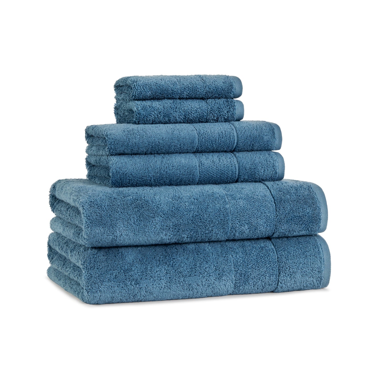 Arkwright Home® Aston & Arden Turkish Solid 6-Piece Set Copen Blue (PNP-BST-TS-CBL)
