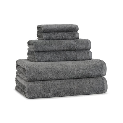 Aston & Arden Turkish 6 Piece Bathroom Towel Set - Gray (PNP-BST-TS-PTR)