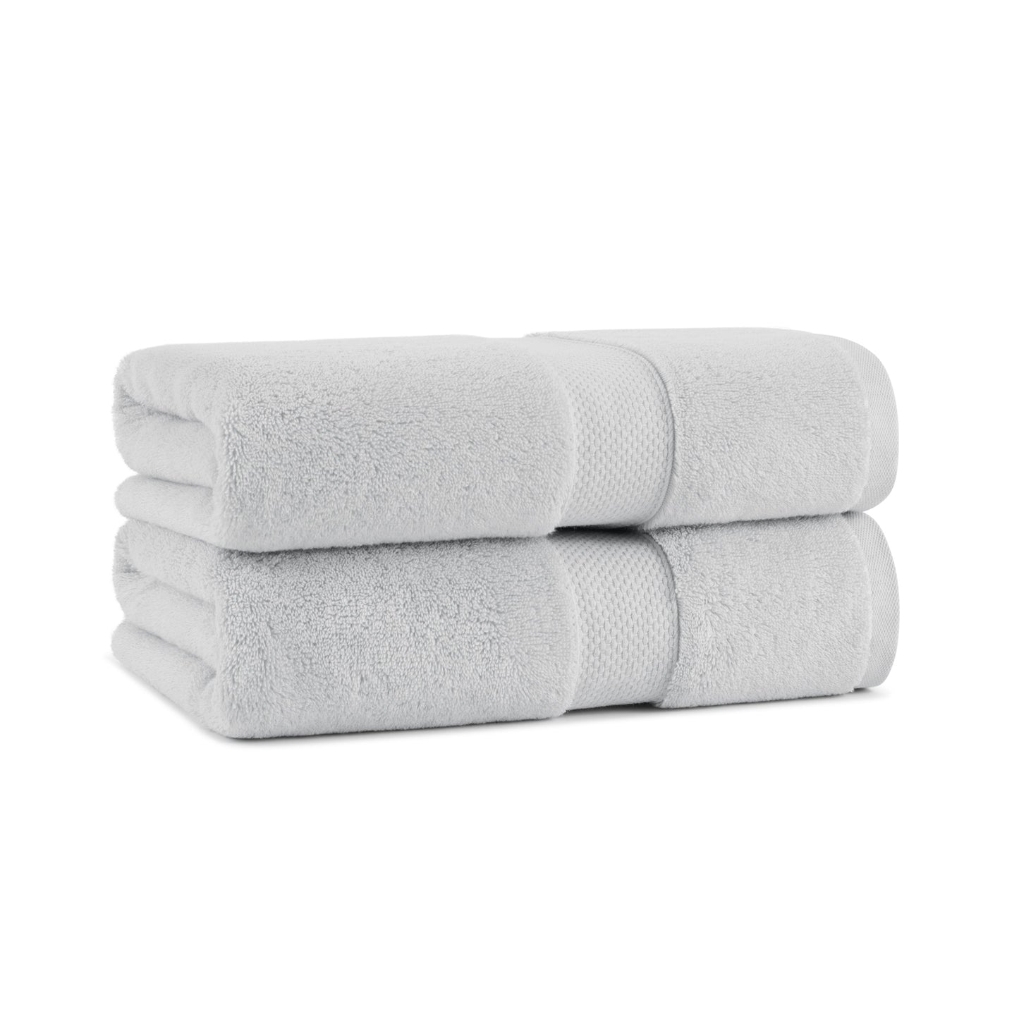 Aston & Arden Egyptian Cotton Bath Towel 30x54 Light Grey (2/Pack) (P-EGYP-3054-LGY)
