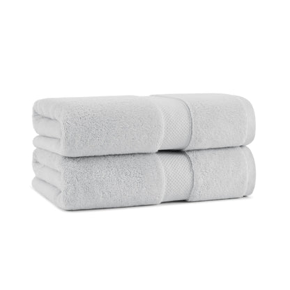 Aston & Arden Egyptian Cotton Bath Towel 30x54 Light Grey (2/Pack) (P-EGYP-3054-LGY)