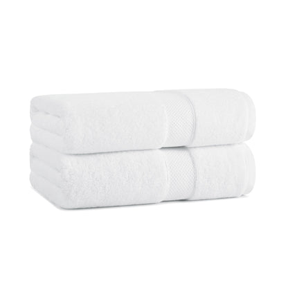 Aston & Arden Egyptian Cotton Bath Towel 30x54 White (2/Pack) (P-EGYP-3054-WH)