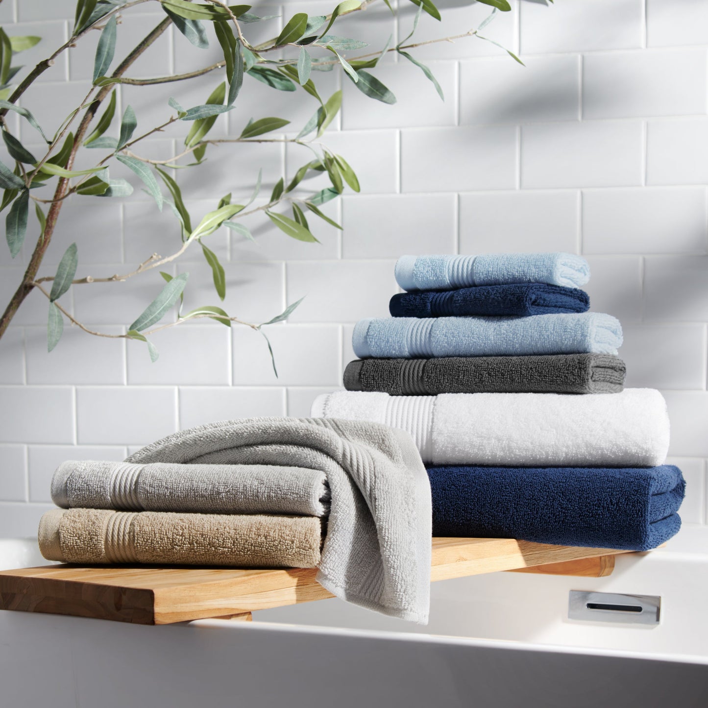 Arkwright Home® Host & Home 6pc Bath Towel Set Light Blue, 6/Case Sets (BSET-HH-BLU-CS)