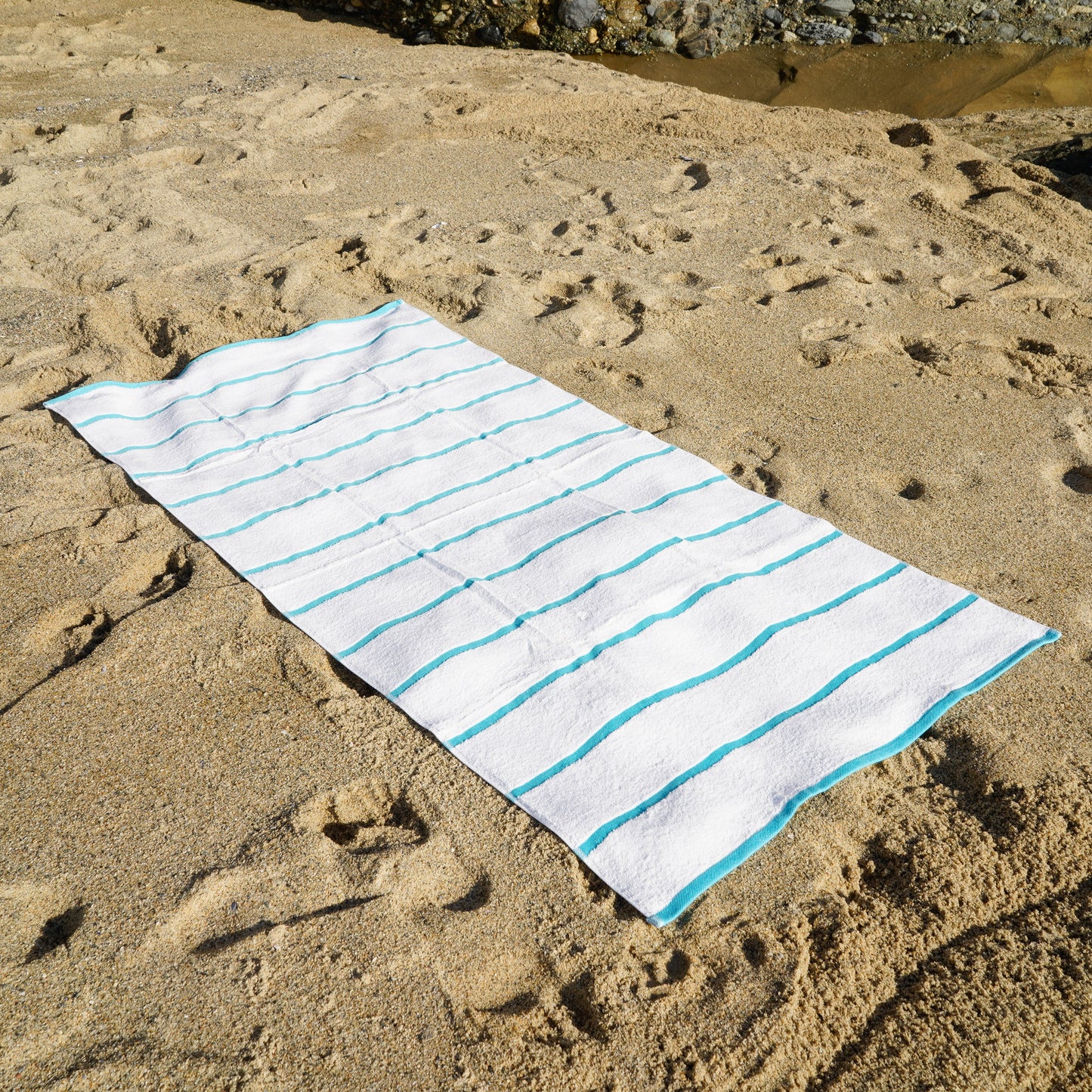 Hospeco® Las Rayas Beach Towel 30x60 Blue, 4/Pack (HOSBT-HS3060-15BL)