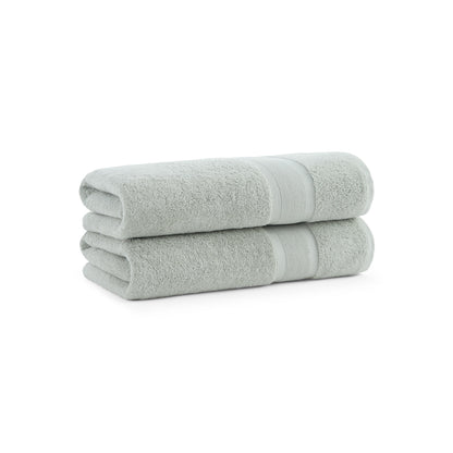 Aston & Arden Aegean Recycled Bath Towel 30x60 Green Solid (2/Pack) (P-BT-RO-3060-DS)