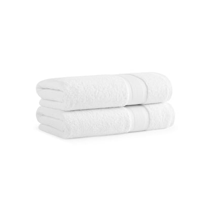 Aston & Arden Aegean Recycled Bath Towel 30x60 White Solid (2/Pack) (P-BT-RO-3060-WH)