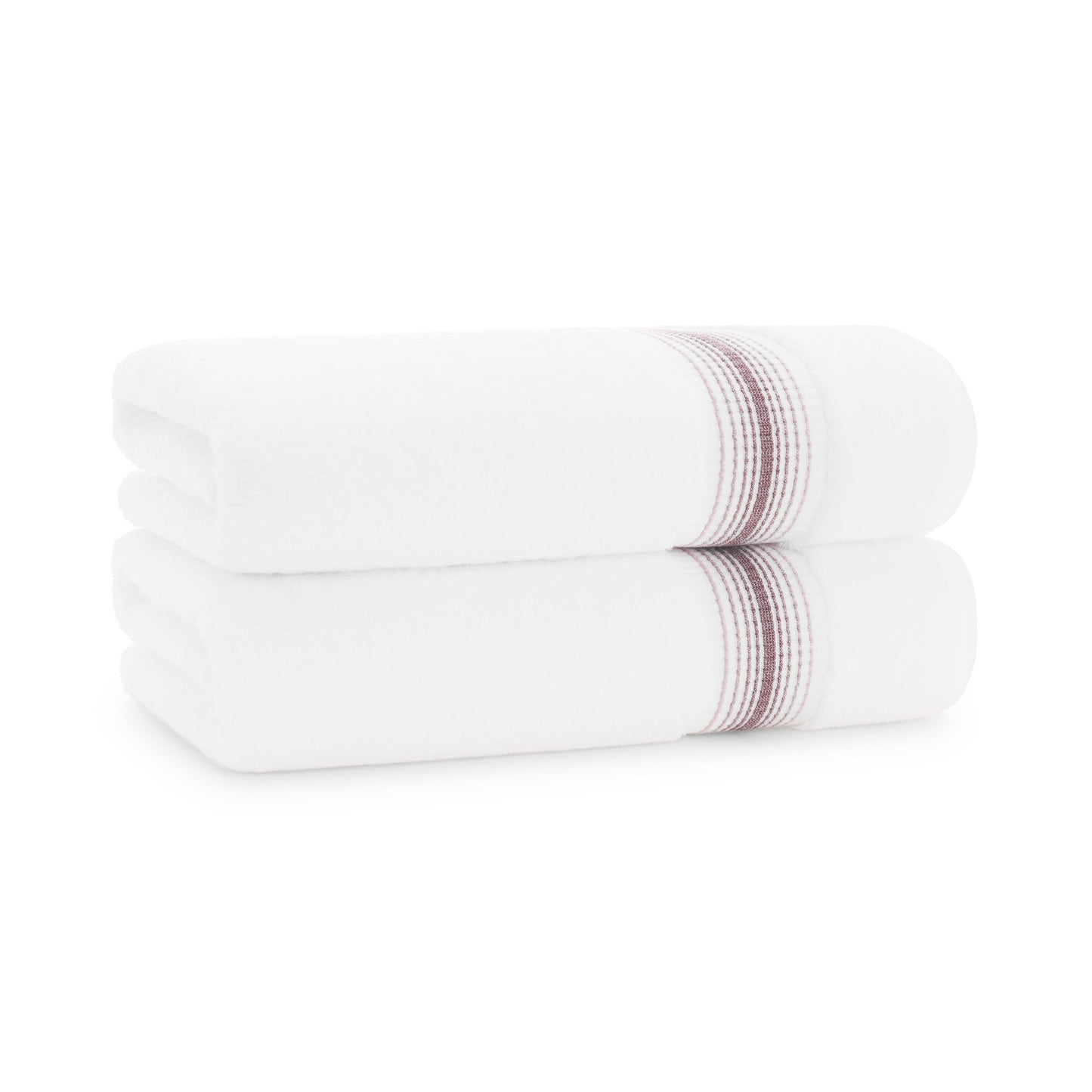 Aston & Arden Turkish Striped Bath Towel 30x60 Rose (2/Pack) (PNP-BT-STT3060-18RSE)