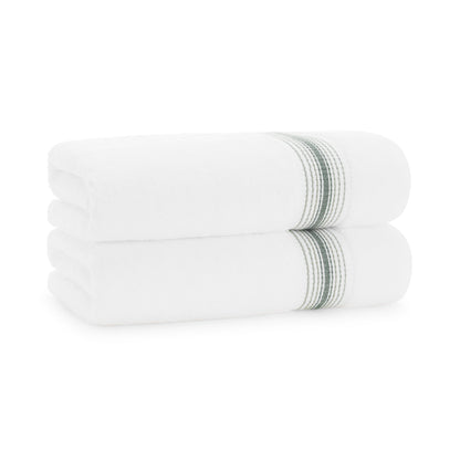 Aston & Arden Turkish Striped Bath Towel 30x60 Sage (2/Pack) (PNP-BT-STT3060-18SGE)