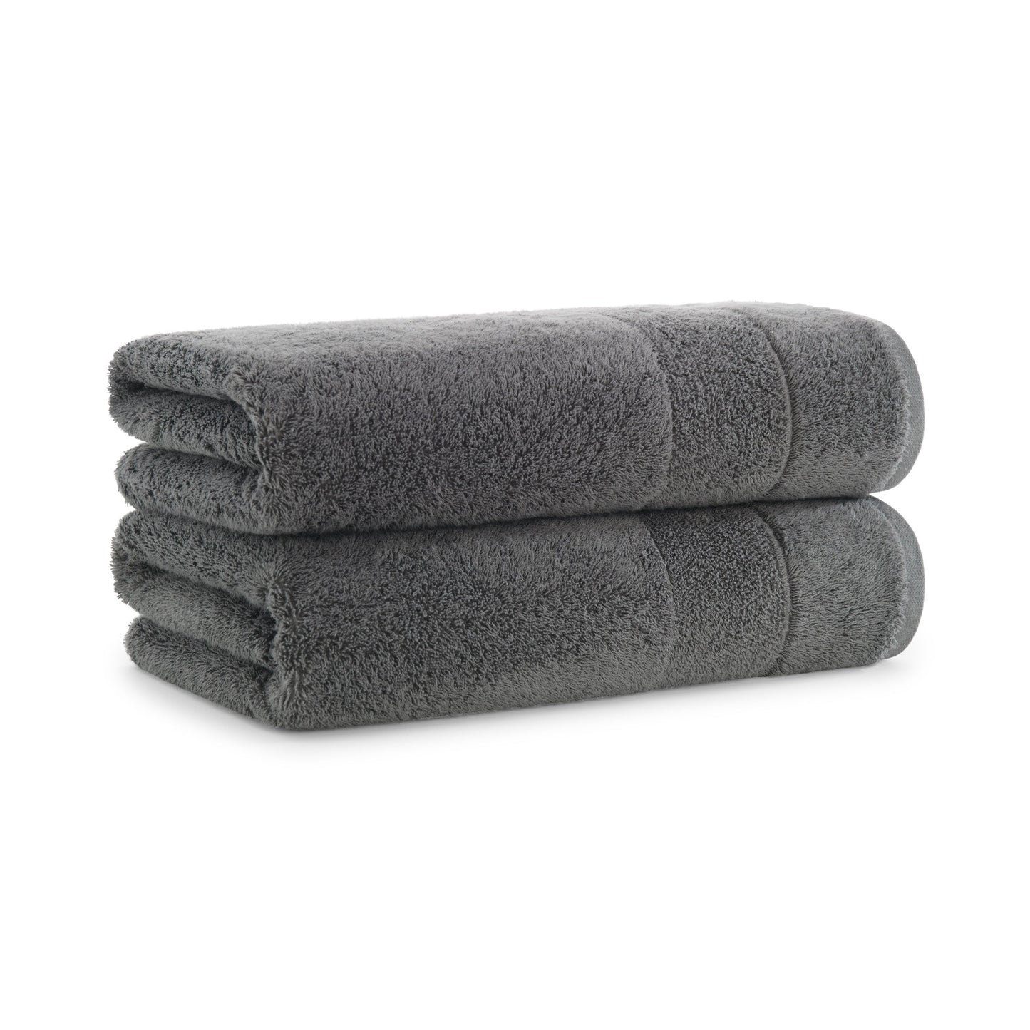 Aston & Arden Turkish Solid Bath Towel 30x60 Pewter (2/Pack) (PNP-BT-TS3060-18-PTR)