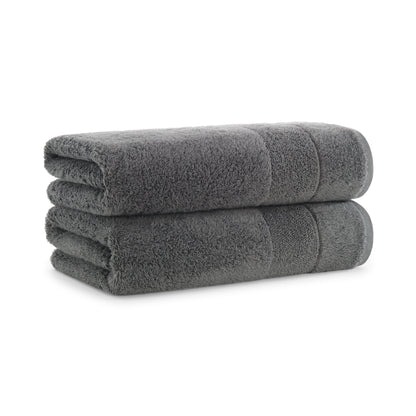 Aston & Arden Turkish Solid Bath Towel 30x60 Pewter (2/Pack) (PNP-BT-TS3060-18-PTR)