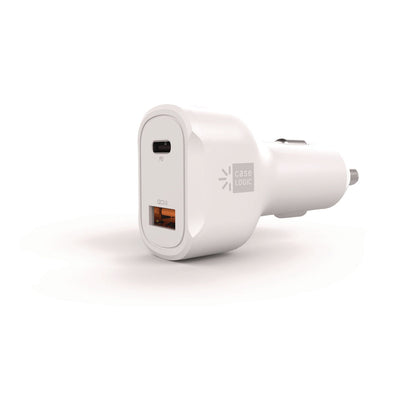 ByTech PD Car Charger, 60 W, Two 2 A Ports, White (BTHCLPDV6105WT)