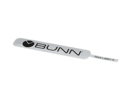 Bunn 00651.0001 Decal, Bunn-Black On Silver (BU00651-0001)
