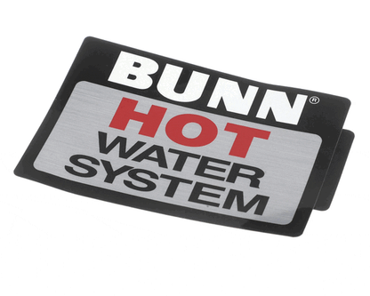Bunn 00657.0000 Decal, Hot Water (BU00657-0000)
