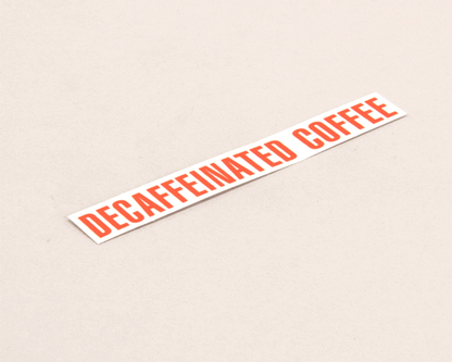 Bunn 00879.0000 Decal, Decaffeinated Coffee (BU00879-0000)