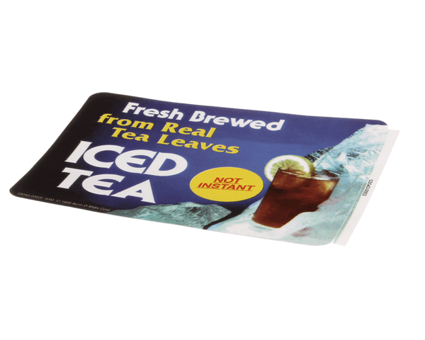 Bunn 03043.0002 Decal, Fresh Brewed Iced Tea (BU03043-0002)
