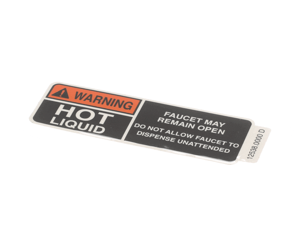 Bunn 12538.0000 Decal, Warning Hot Liquid (BU12538-0000)