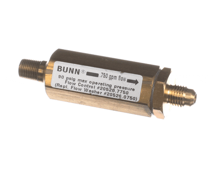 Bunn 20528.7750 Flow Control-Assy,Brass.750Gpm (BU20528-7750)