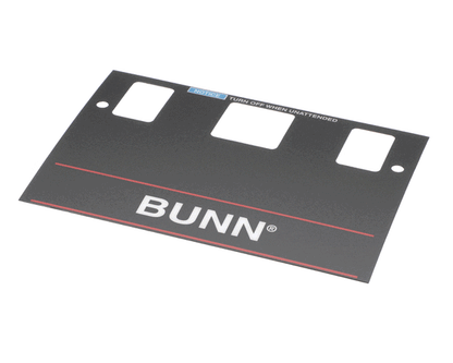 Bunn 21667.0001 Decal,Control-W/O Brew Lockou (BU21667-0001)