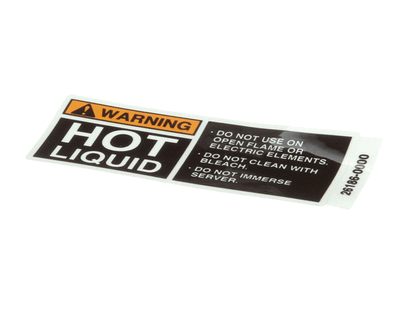Bunn 26186.0000 Decal, Warning Hot Liquid (BU26186-0000)