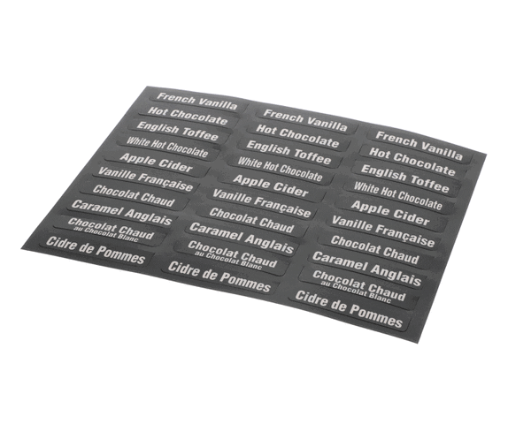 Bunn 38749.7000 Flavor Decals Imix Eng/Fre (BU38749-7000)