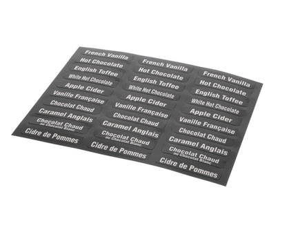 Bunn 38749.7000 Flavor Decals Imix Eng/Fre (BU38749-7000)