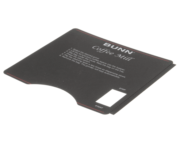 Bunn 39957.0000 Decal, Grinder W/Switch(G2/G3 (BU39957-0000)