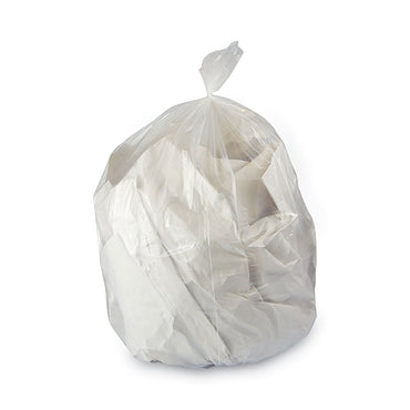 GEN High Density Can Liners, 33 gal, 13 mic, 33" x 39", Natural, 25 Bags/Roll, 10 Rolls/Carton (BWK333916)