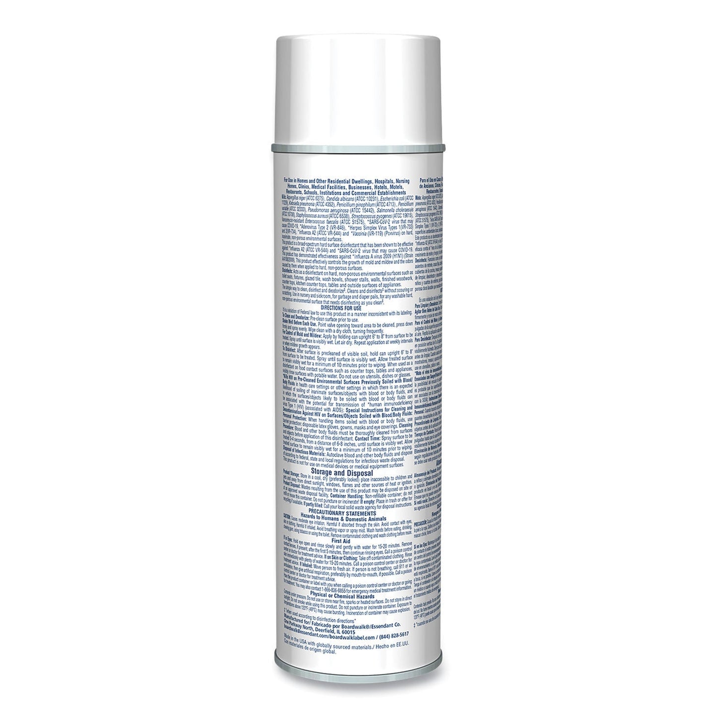Boardwalk® Foaming Disinfectant Germicidal Cleaner, Flowery Scent, 19 oz Aerosol Can, 12/Carton (BWK343ACT)