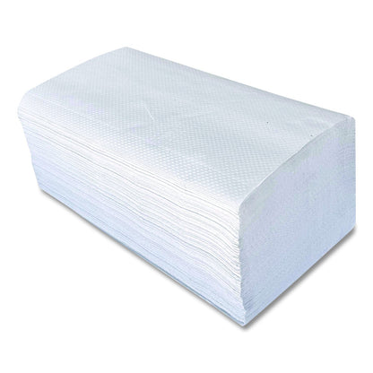 Boardwalk Green Single-Fold Towels, 1-Ply, 9.13 x 10.25, Natural White, 250/Pack, 16 Packs/Carton (BWK52GREEN)