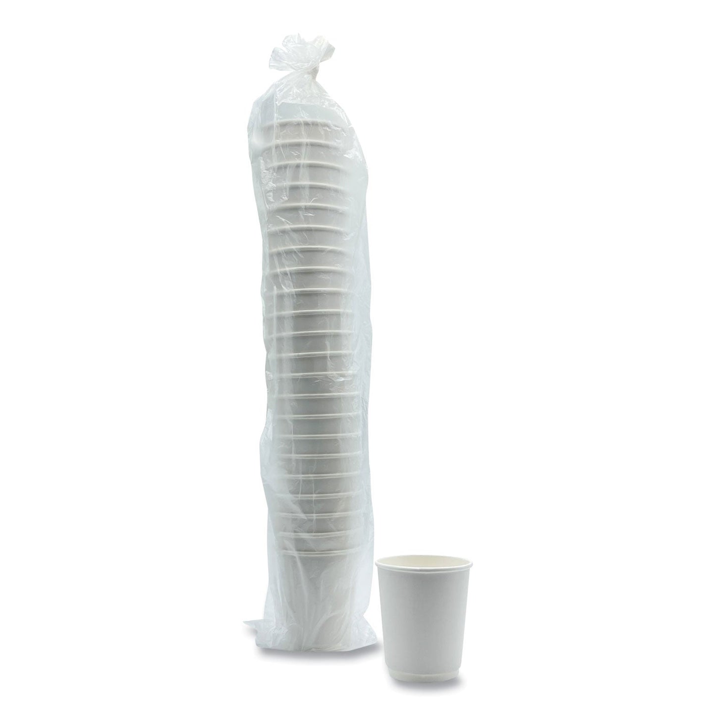 Boardwalk Paper Hot Cups, Double-Walled, 8 oz, White, 25/Pack (BWKDW8HCUPPK)