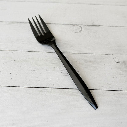 Boardwalk Mediumweight Polypropylene Cutlery, Fork, Black, 1,000/Carton (BWKFORKBLPP)