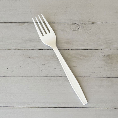 Boardwalk Heavyweight Polypropylene Cutlery, Fork, White, 1,000/Carton (BWKFORKWHPP)