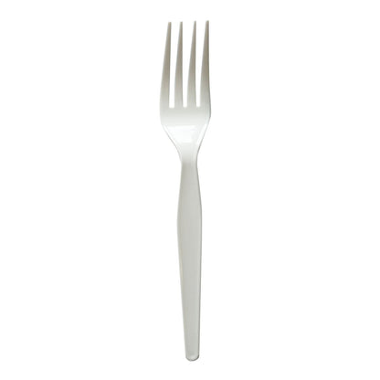 Boardwalk Heavyweight Wrapped Polystyrene Cutlery, Fork, White, 1,000/Carton (BWKFORKWHPSIW)