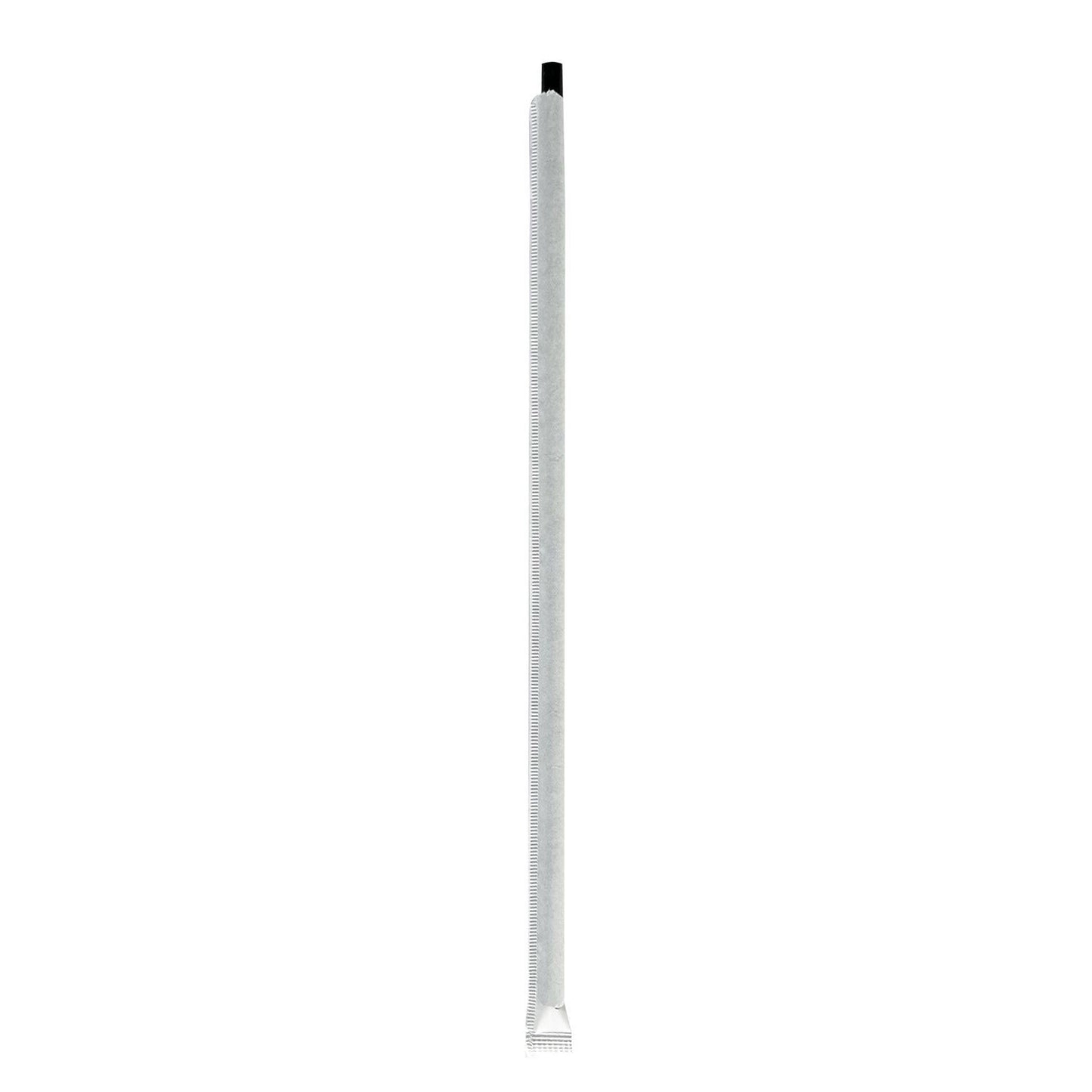 Boardwalk Wrapped Giant Straws, 10.25", Polypropylene, Black, 1,200/Carton (BWKGST1025BK)